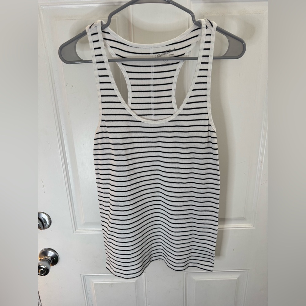 Universal Thread Striped Ribbed Racerback Tank Si… - image 1